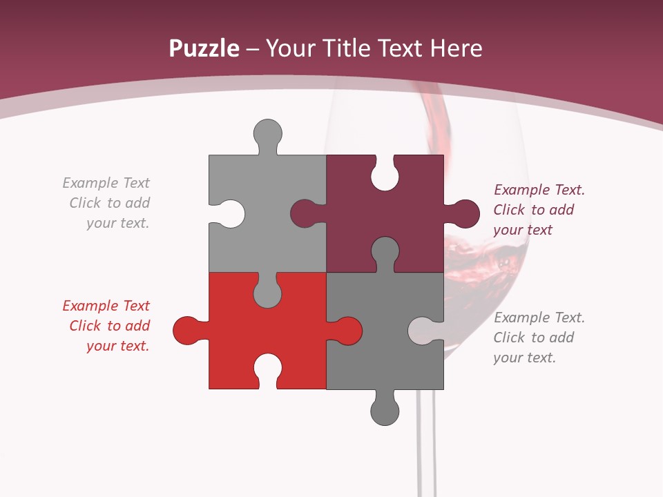 Drink Cry Bordeaux PowerPoint Template