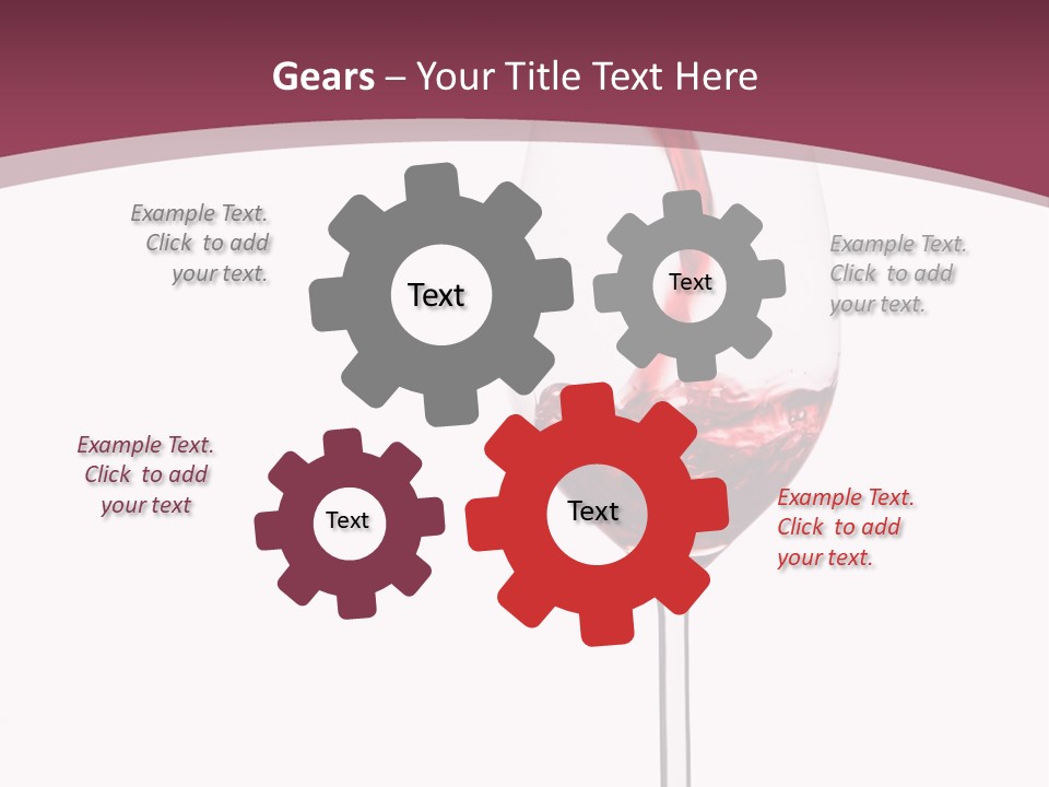 Drink Cry Bordeaux PowerPoint Template