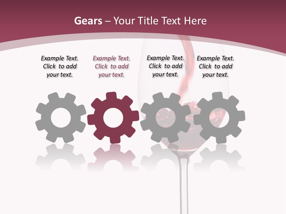 Drink Cry Bordeaux PowerPoint Template