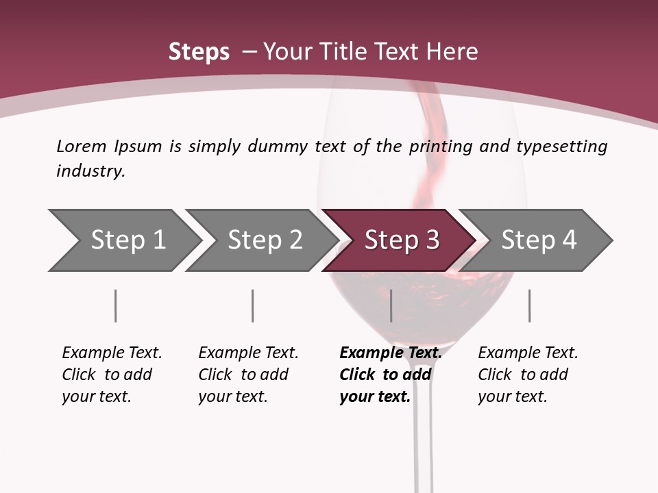 Drink Cry Bordeaux PowerPoint Template