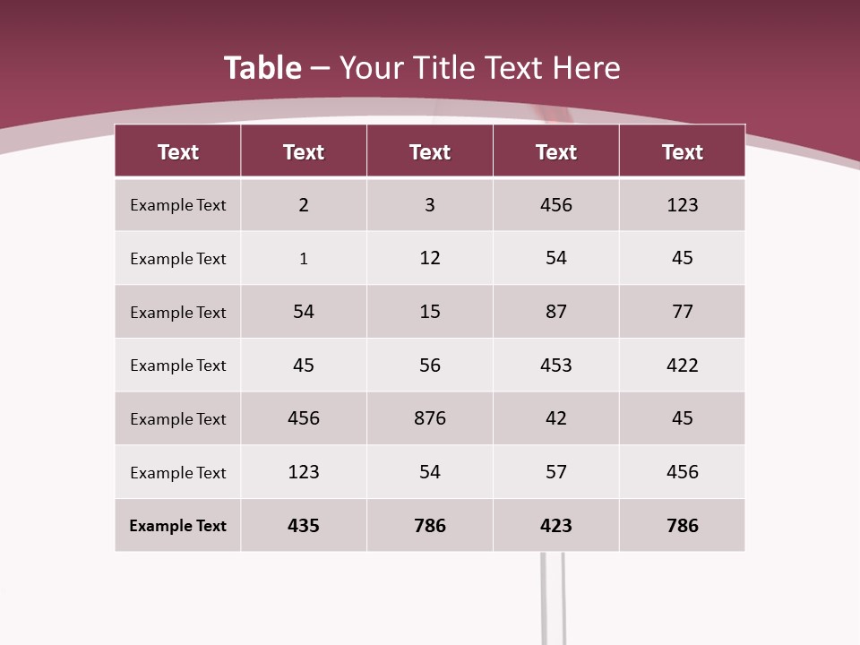 Drink Cry Bordeaux PowerPoint Template