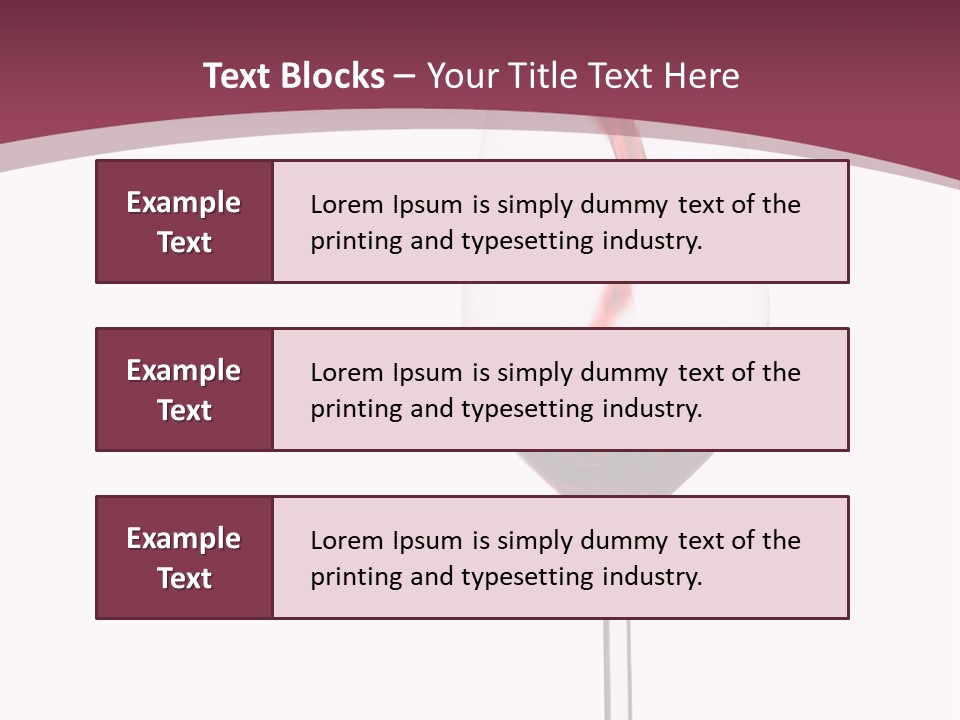 Drink Cry Bordeaux PowerPoint Template