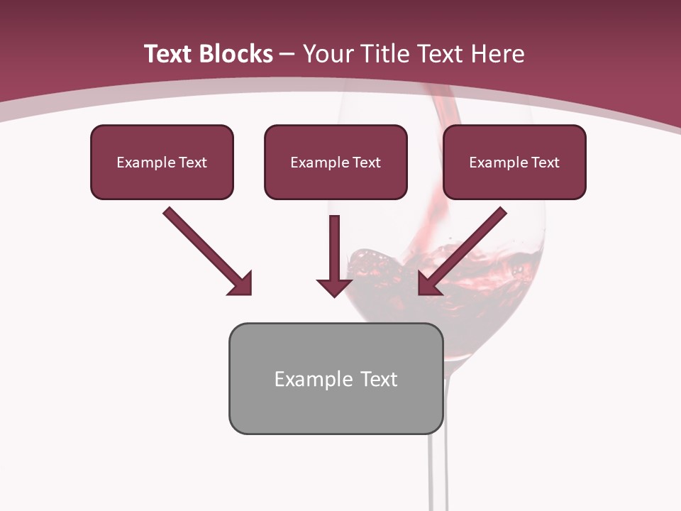 Drink Cry Bordeaux PowerPoint Template