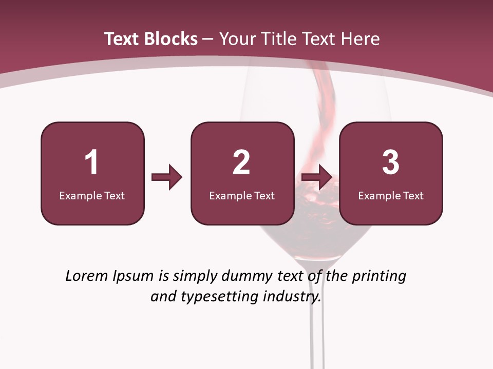 Drink Cry Bordeaux PowerPoint Template