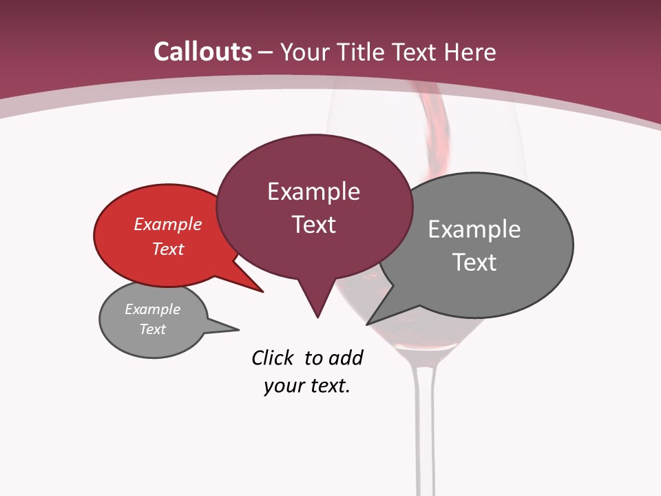 Drink Cry Bordeaux PowerPoint Template