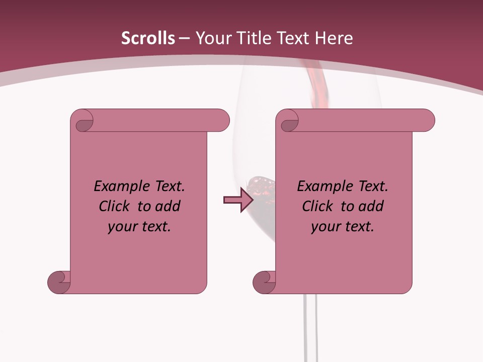 Drink Cry Bordeaux PowerPoint Template