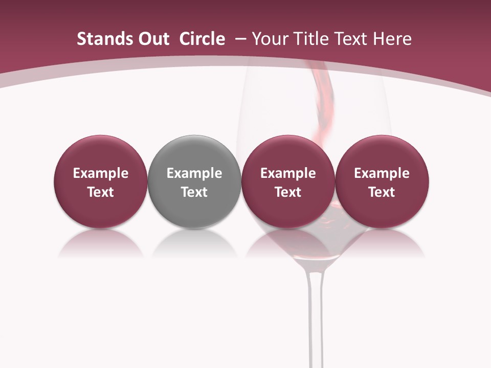 Drink Cry Bordeaux PowerPoint Template