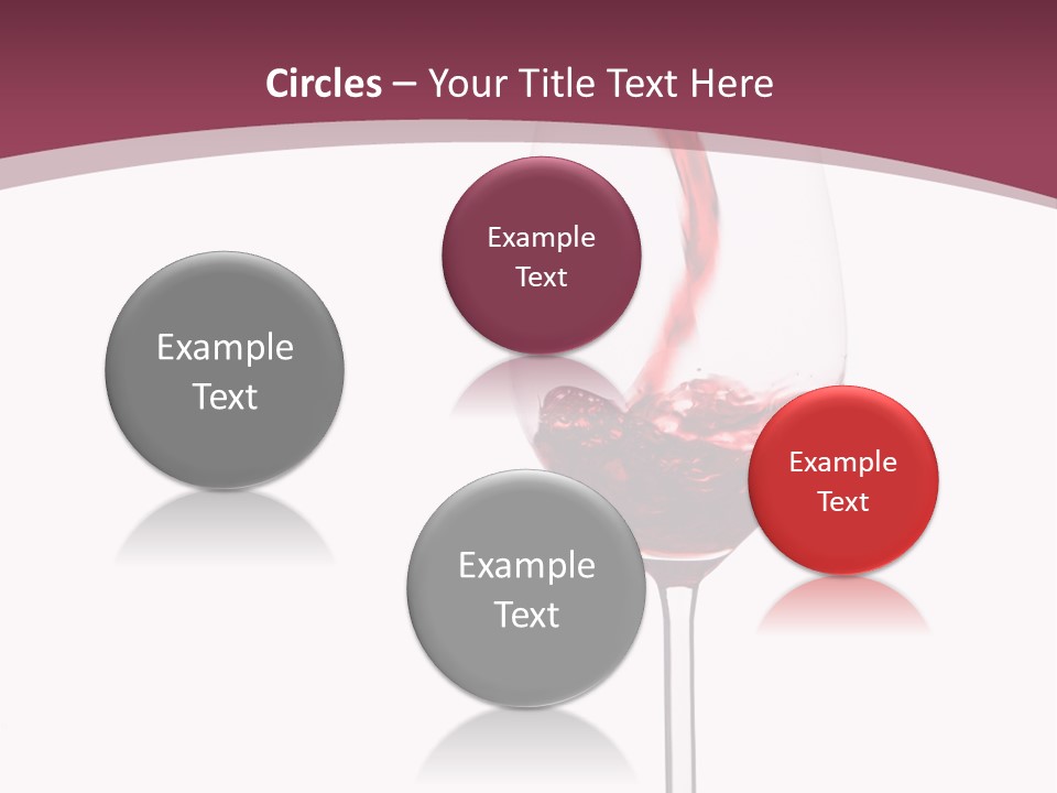 Drink Cry Bordeaux PowerPoint Template