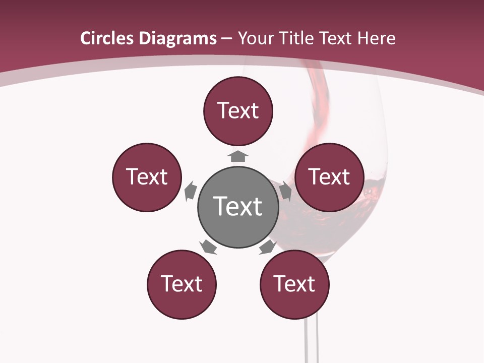 Drink Cry Bordeaux PowerPoint Template