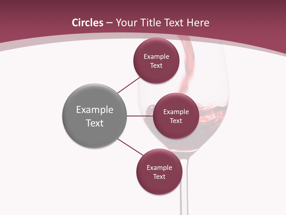 Drink Cry Bordeaux PowerPoint Template