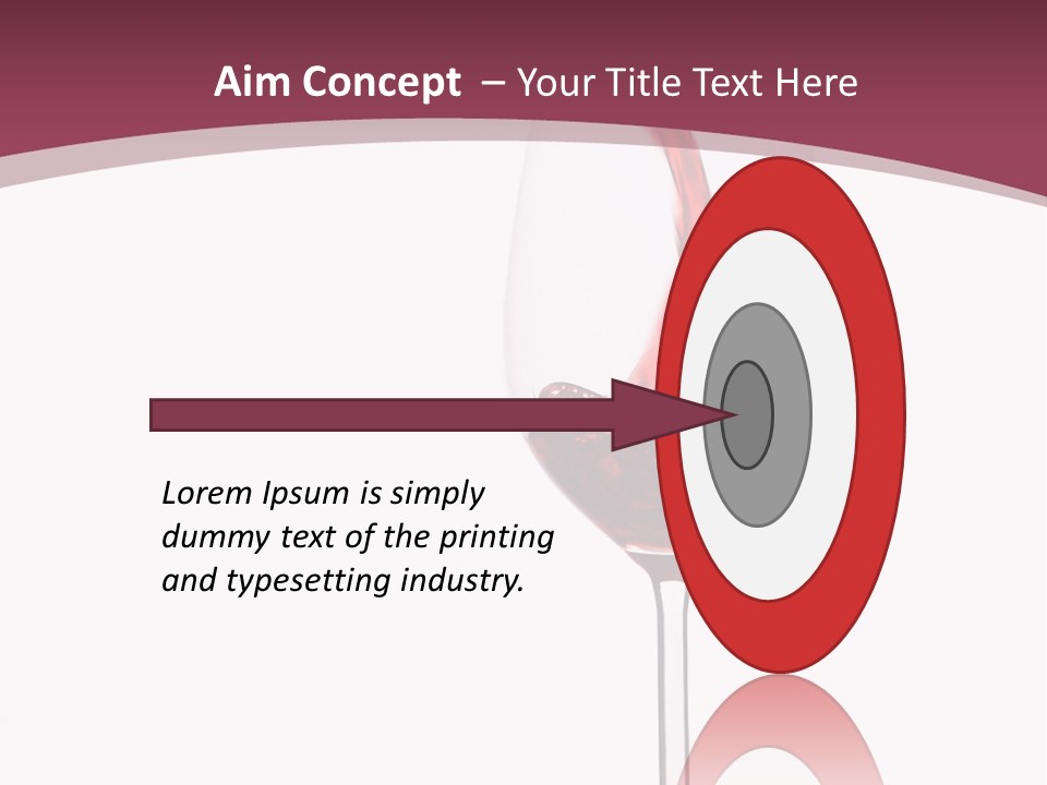 Drink Cry Bordeaux PowerPoint Template