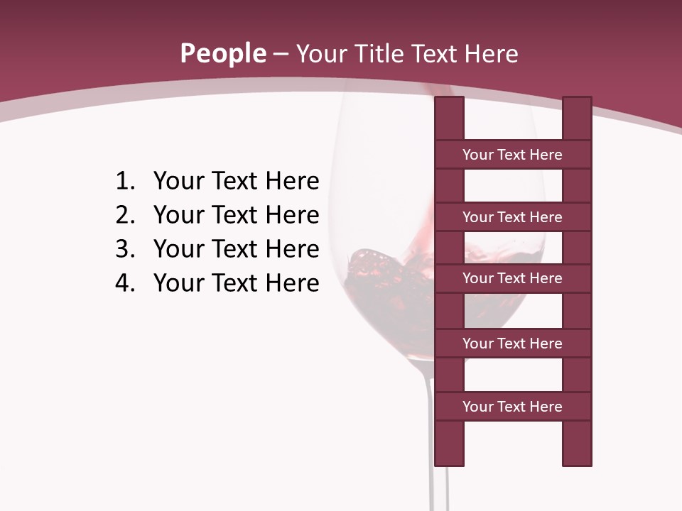 Drink Cry Bordeaux PowerPoint Template