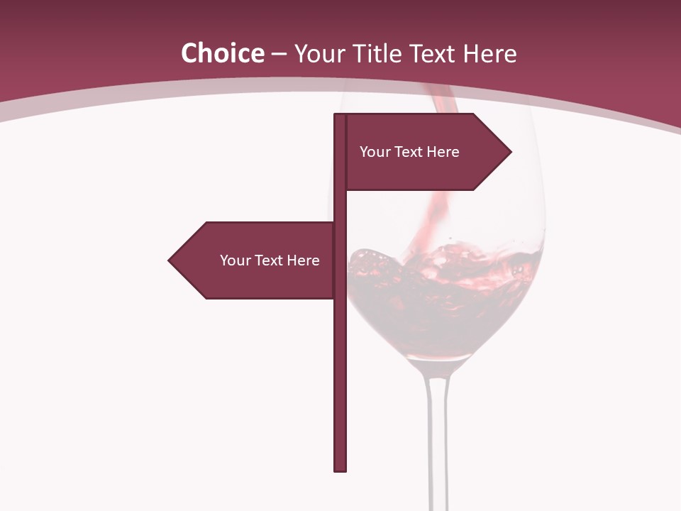 Drink Cry Bordeaux PowerPoint Template