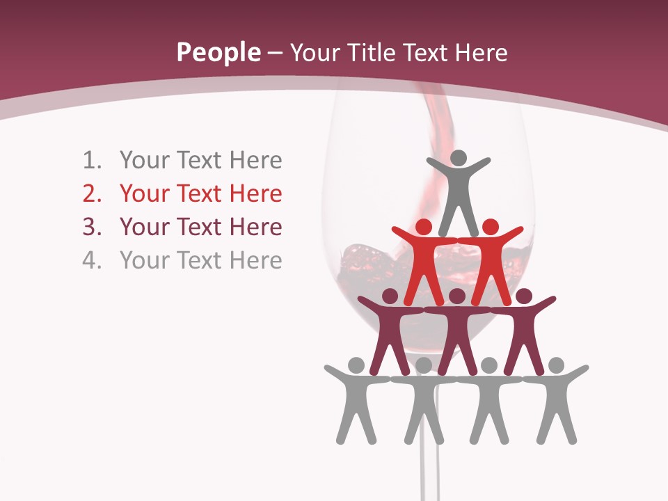 Drink Cry Bordeaux PowerPoint Template