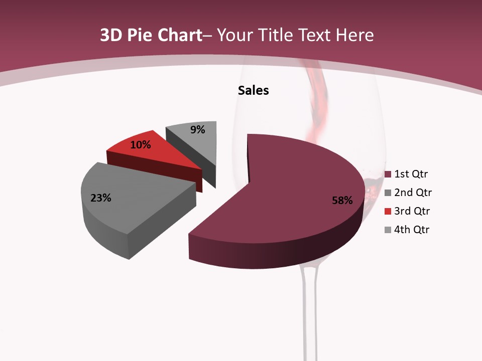Drink Cry Bordeaux PowerPoint Template