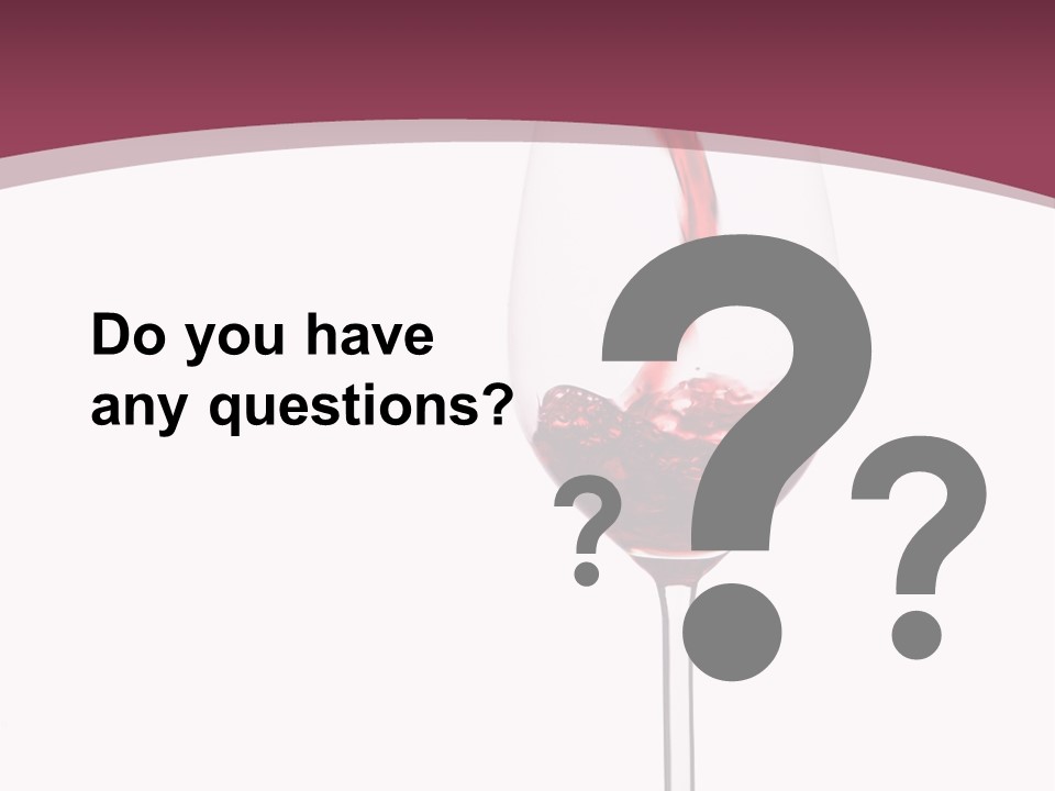 Drink Cry Bordeaux PowerPoint Template