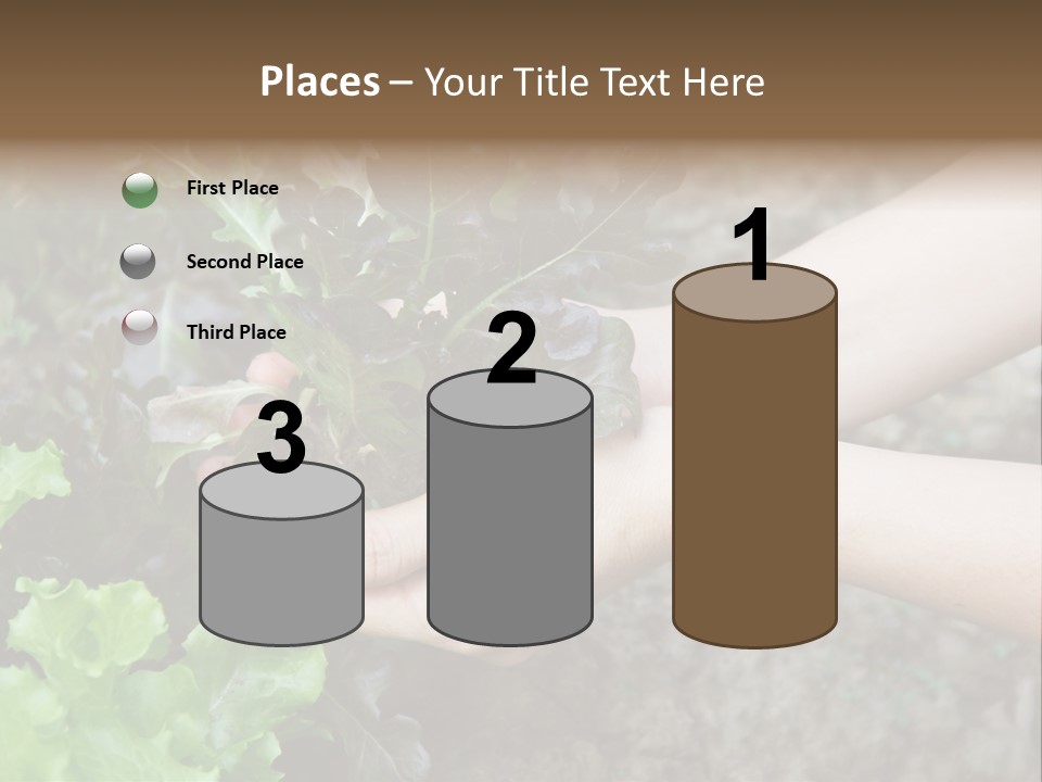 Leisure Woman Picking PowerPoint Template