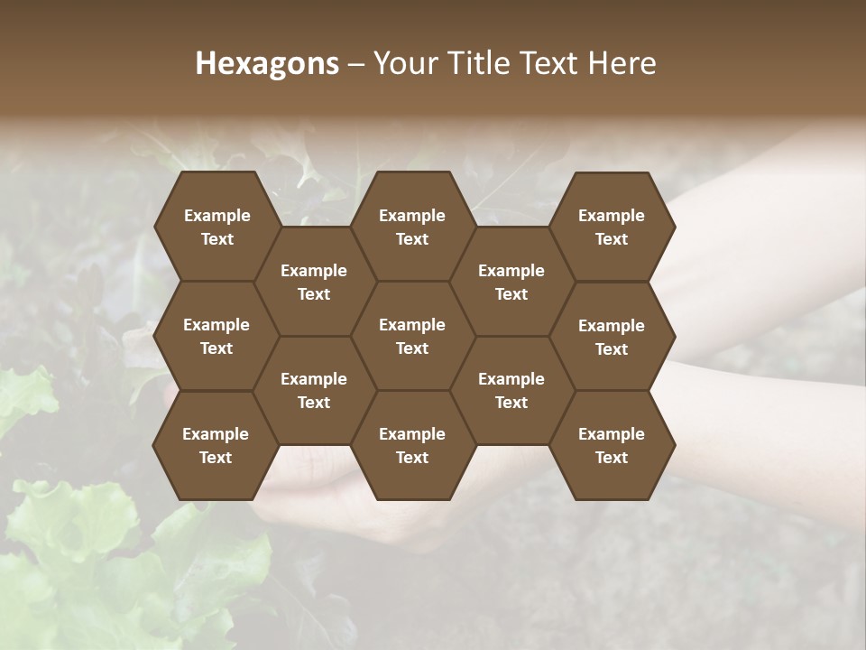 Leisure Woman Picking PowerPoint Template