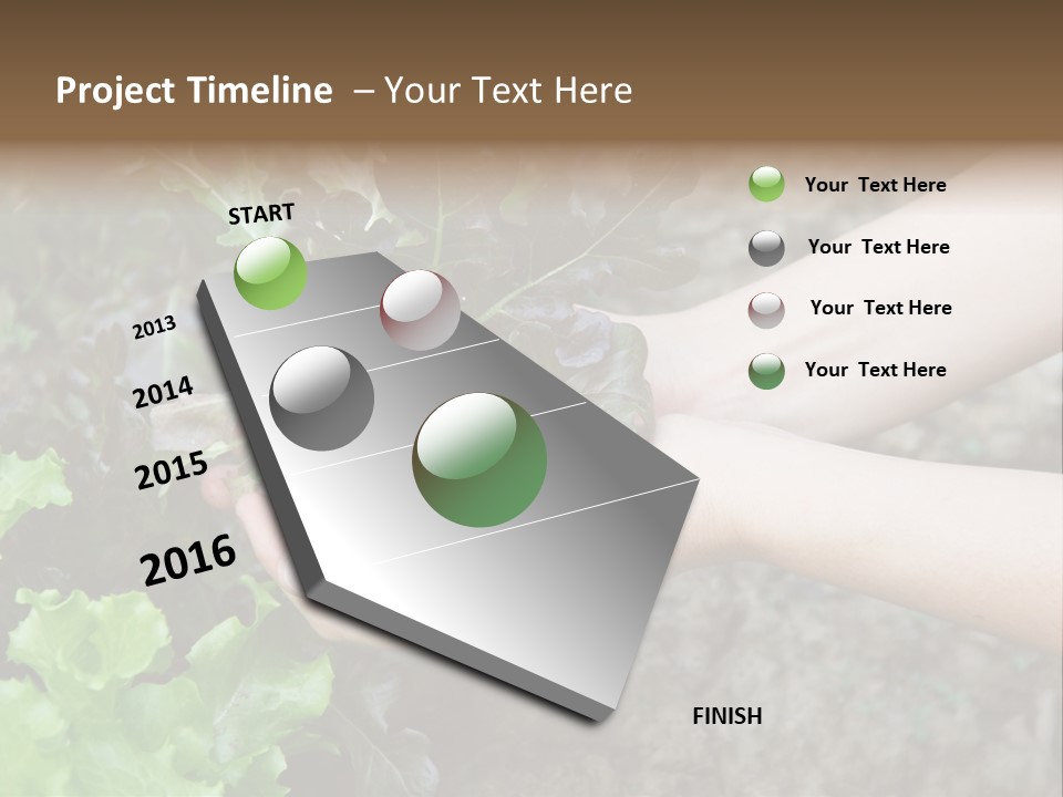 Leisure Woman Picking PowerPoint Template