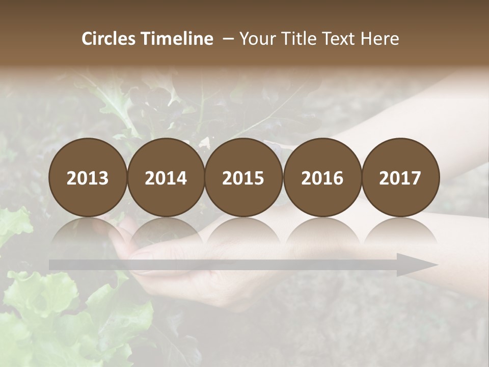 Leisure Woman Picking PowerPoint Template