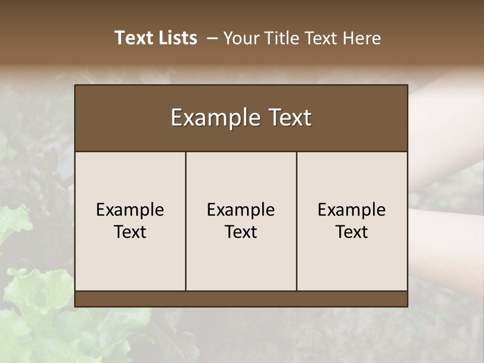 Leisure Woman Picking PowerPoint Template