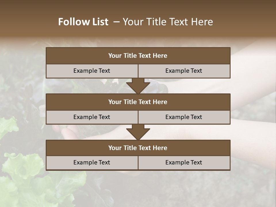 Leisure Woman Picking PowerPoint Template