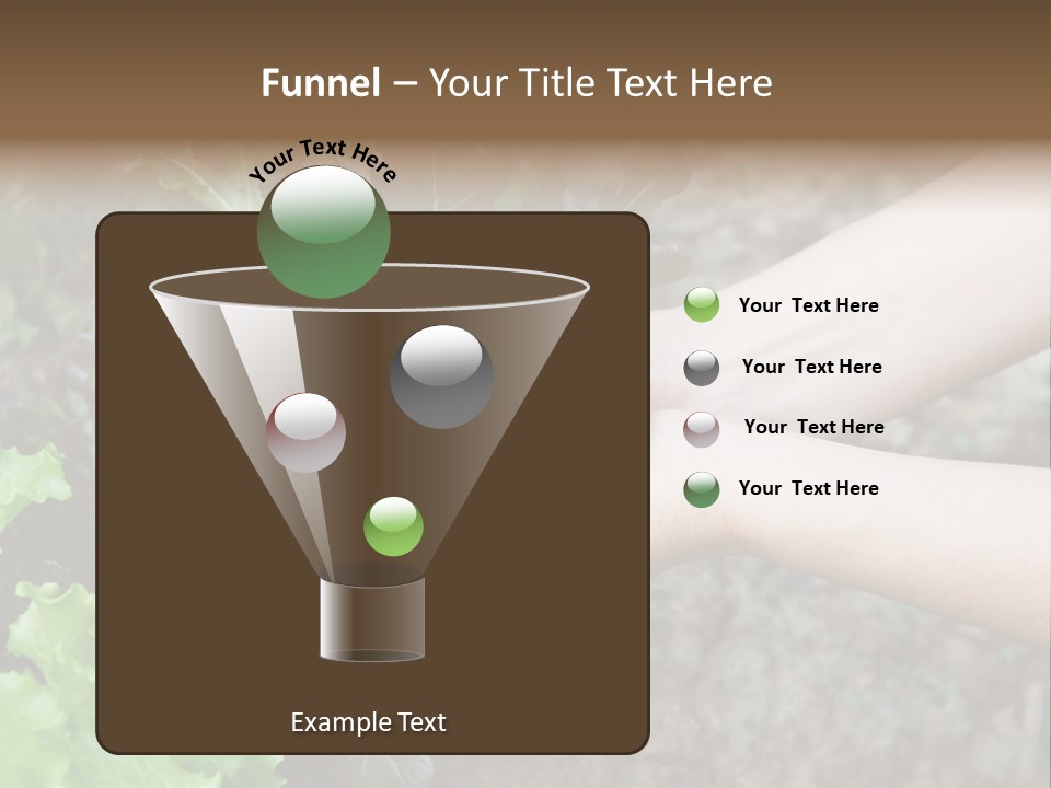 Leisure Woman Picking PowerPoint Template
