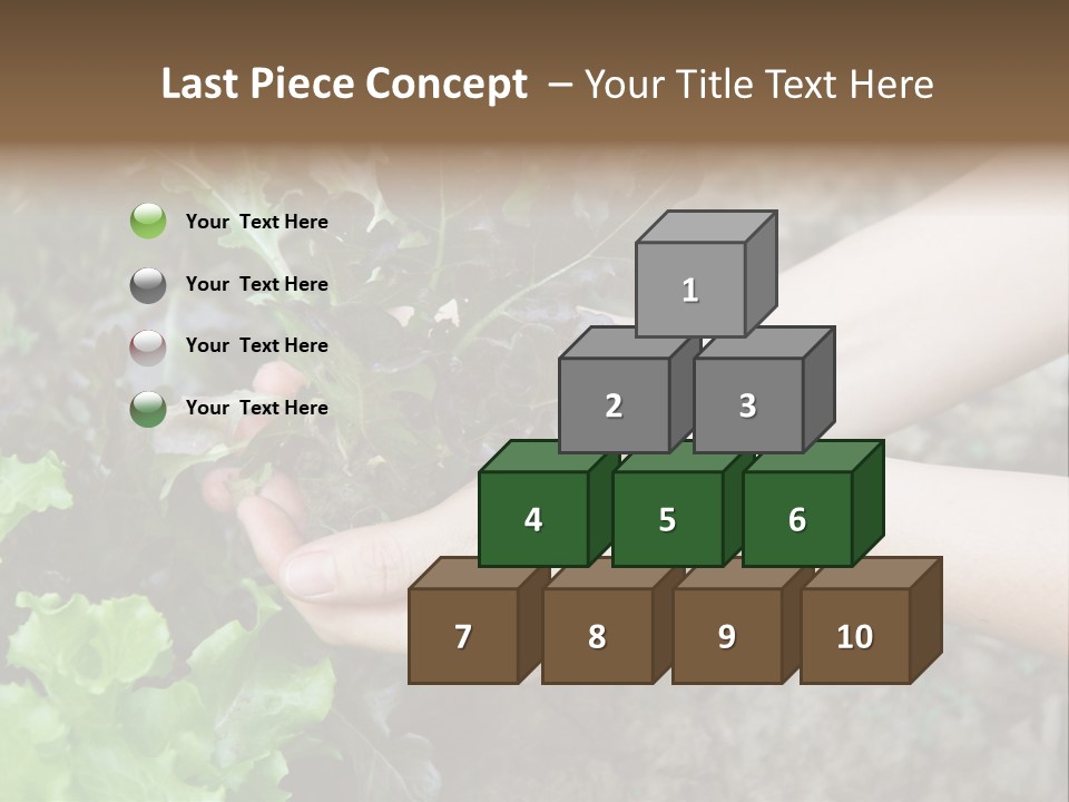 Leisure Woman Picking PowerPoint Template