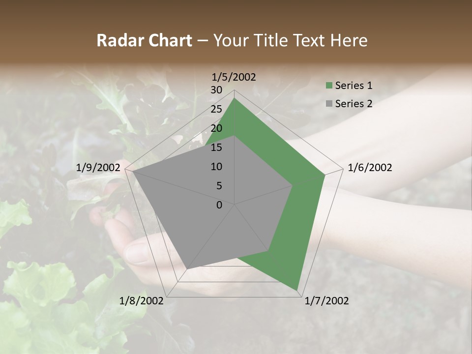 Leisure Woman Picking PowerPoint Template