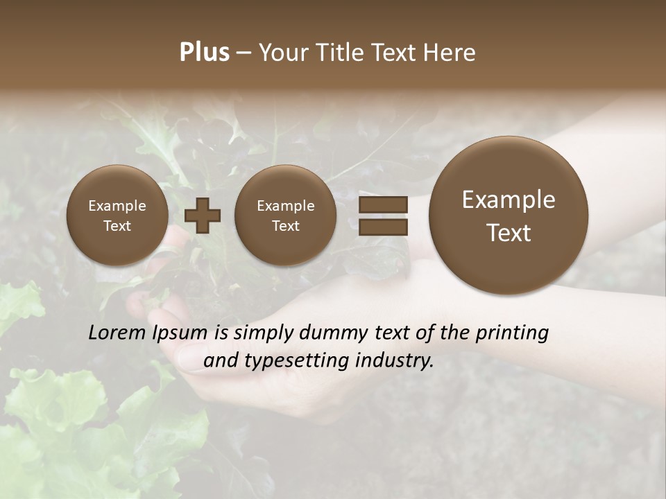 Leisure Woman Picking PowerPoint Template