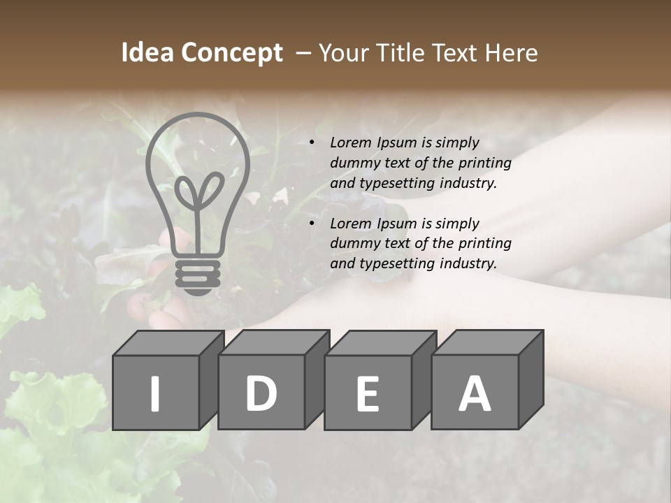 Leisure Woman Picking PowerPoint Template