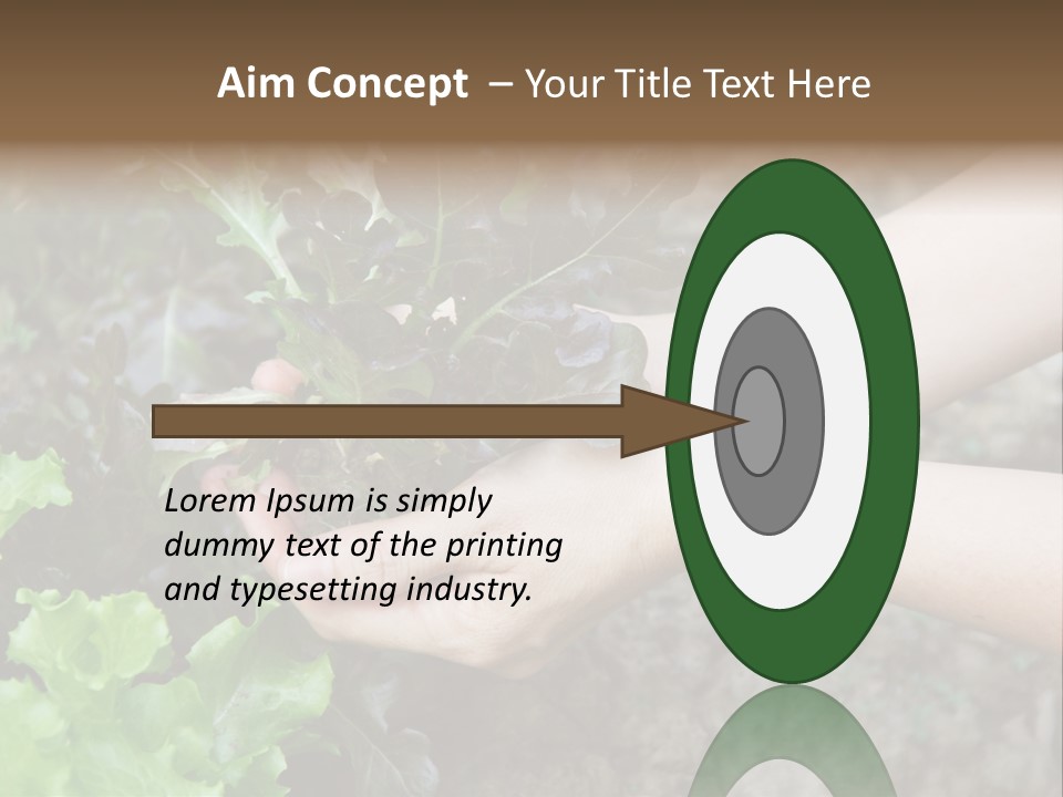 Leisure Woman Picking PowerPoint Template