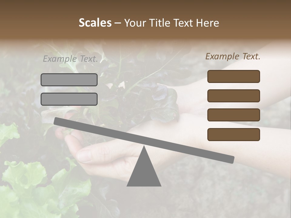 Leisure Woman Picking PowerPoint Template