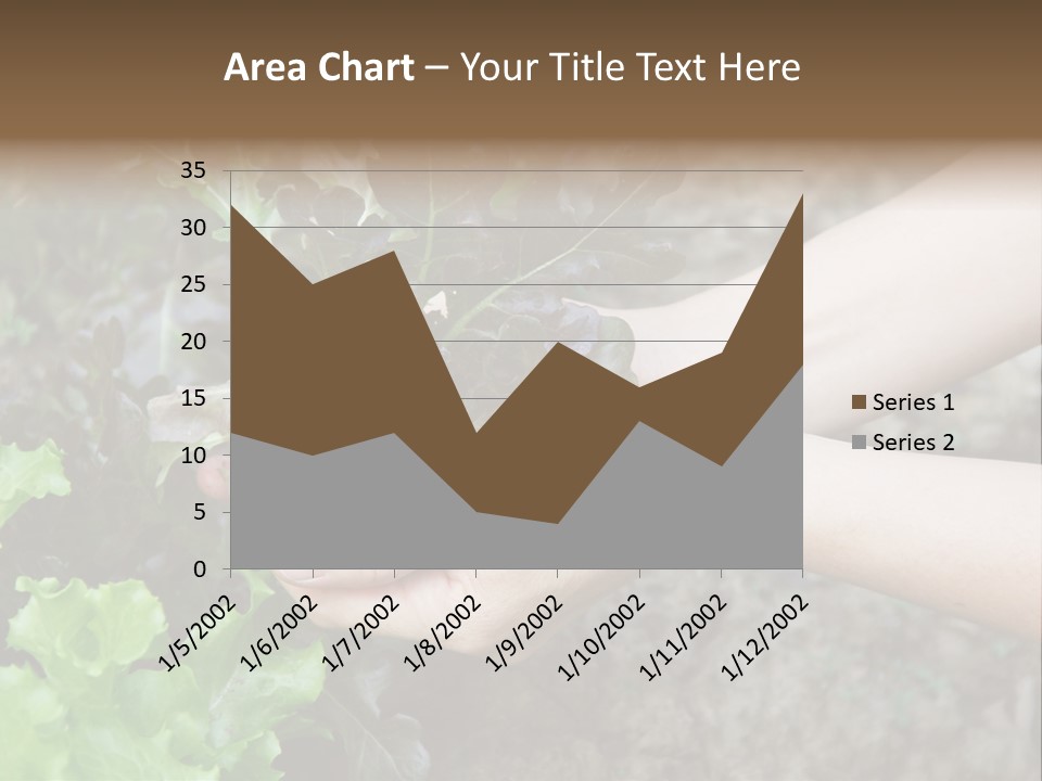 Leisure Woman Picking PowerPoint Template