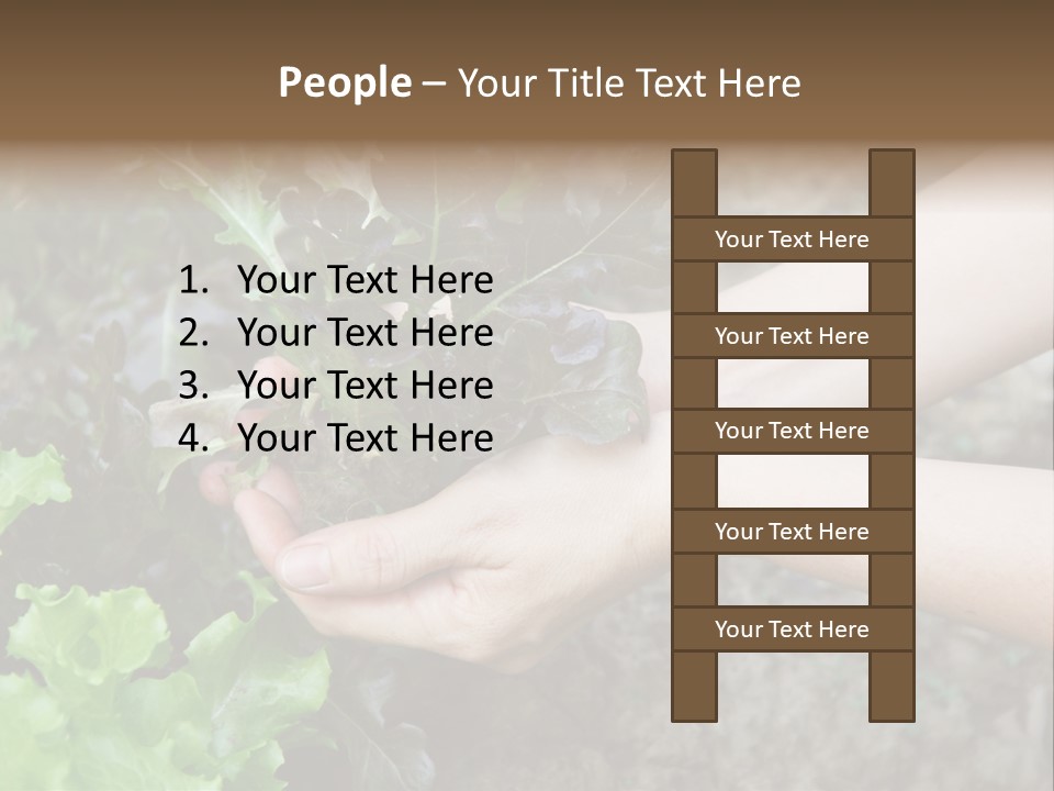 Leisure Woman Picking PowerPoint Template