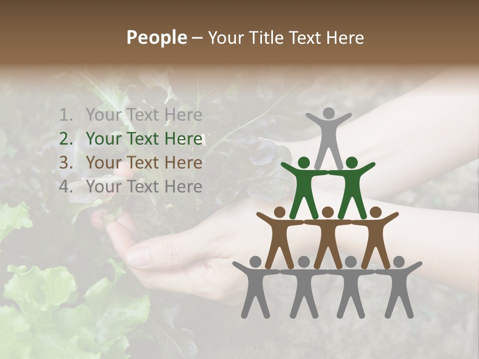 Leisure Woman Picking PowerPoint Template