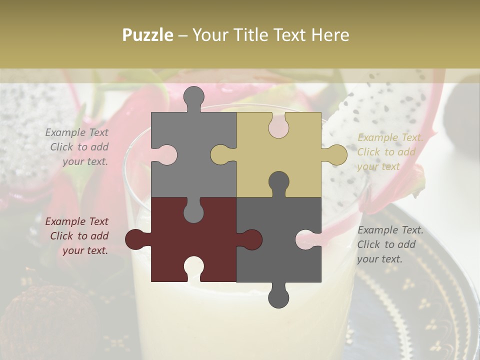 Picnic Juice Mineral PowerPoint Template