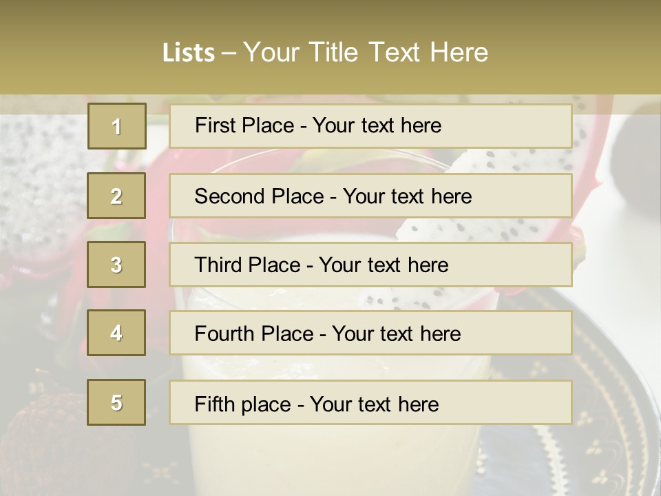 Picnic Juice Mineral PowerPoint Template