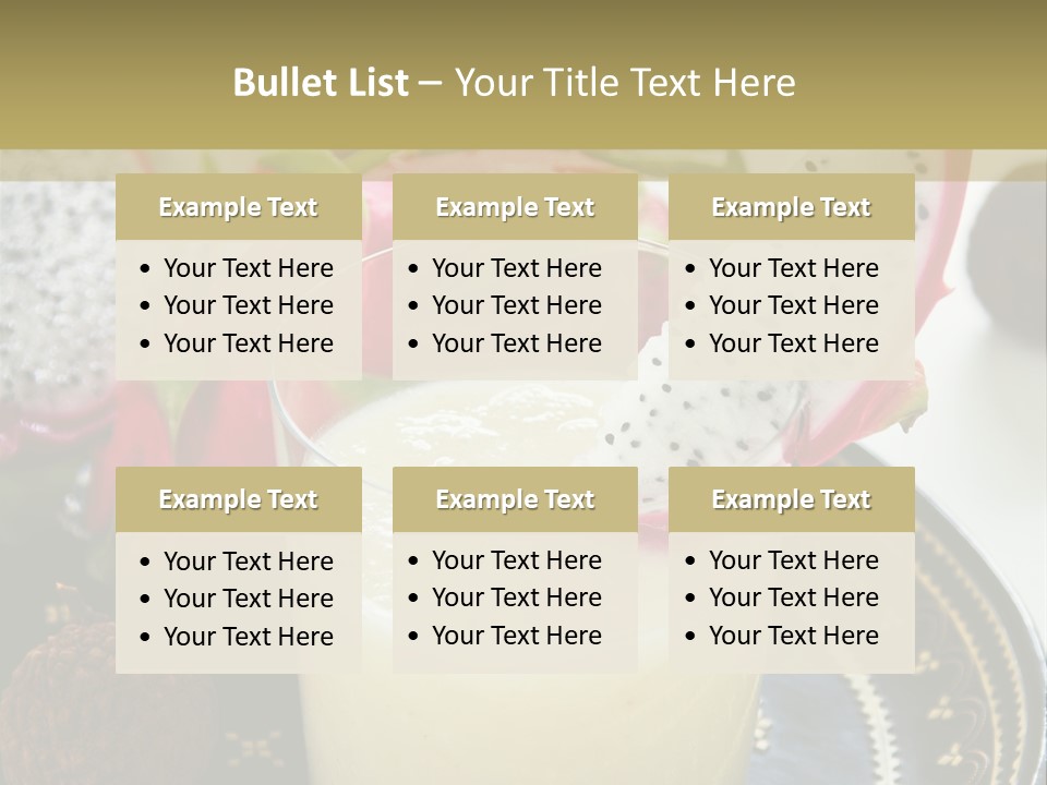 Picnic Juice Mineral PowerPoint Template