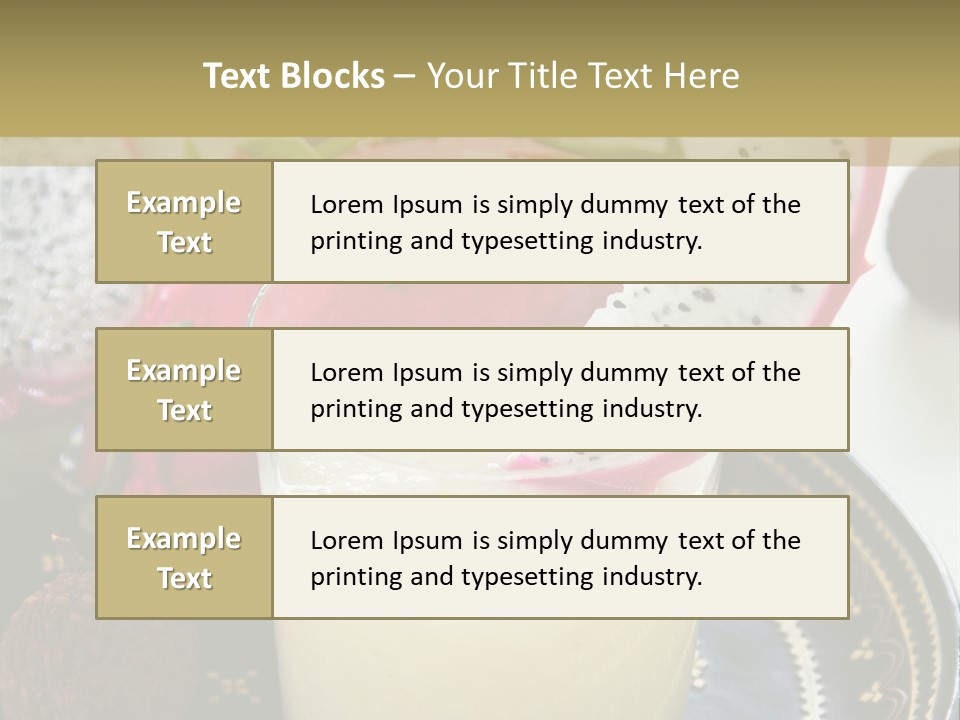 Picnic Juice Mineral PowerPoint Template