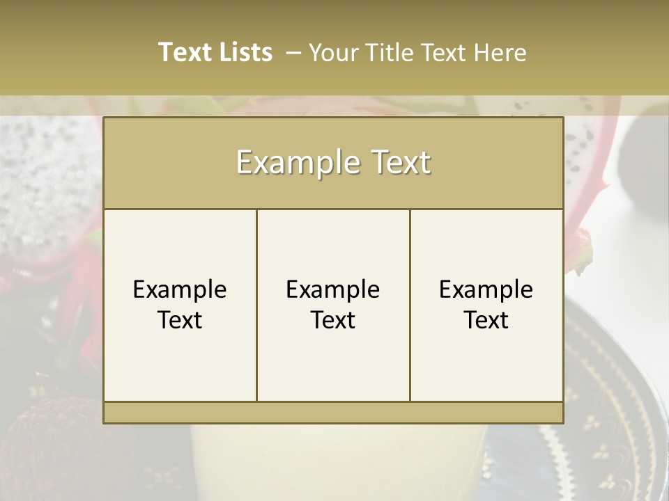 Picnic Juice Mineral PowerPoint Template