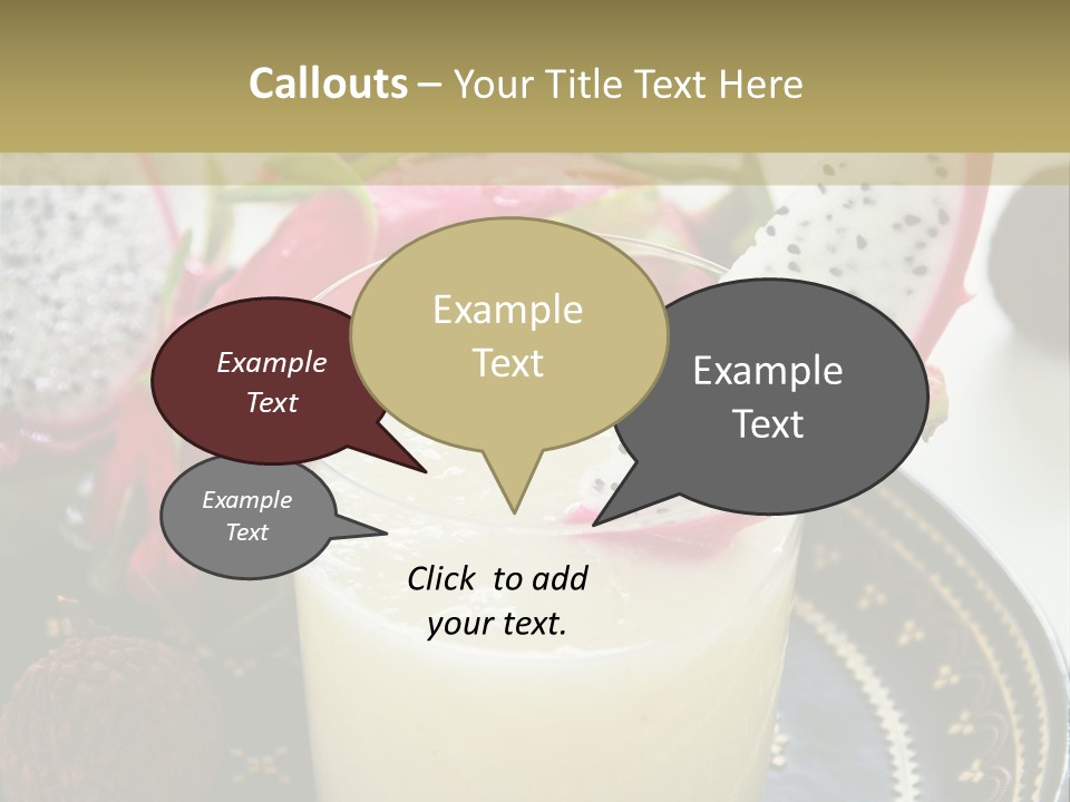 Picnic Juice Mineral PowerPoint Template