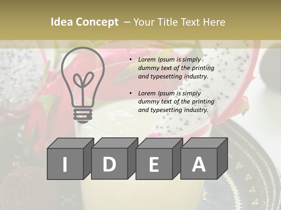 Picnic Juice Mineral PowerPoint Template