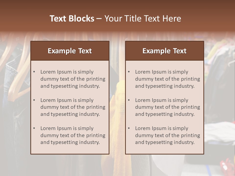 Shirts Cold Fashionable PowerPoint Template