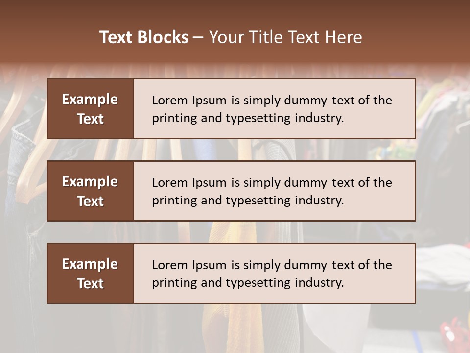 Shirts Cold Fashionable PowerPoint Template