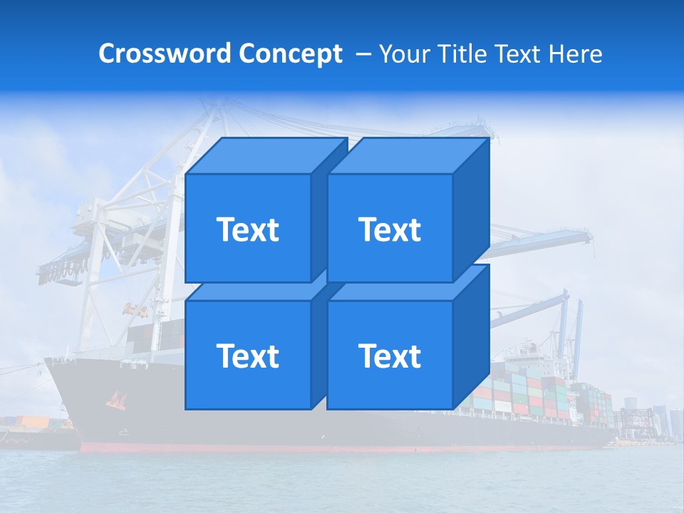 Boat Cargo Crane PowerPoint Template