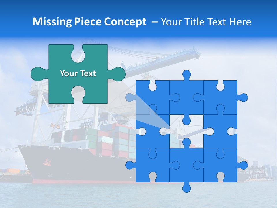 Boat Cargo Crane PowerPoint Template
