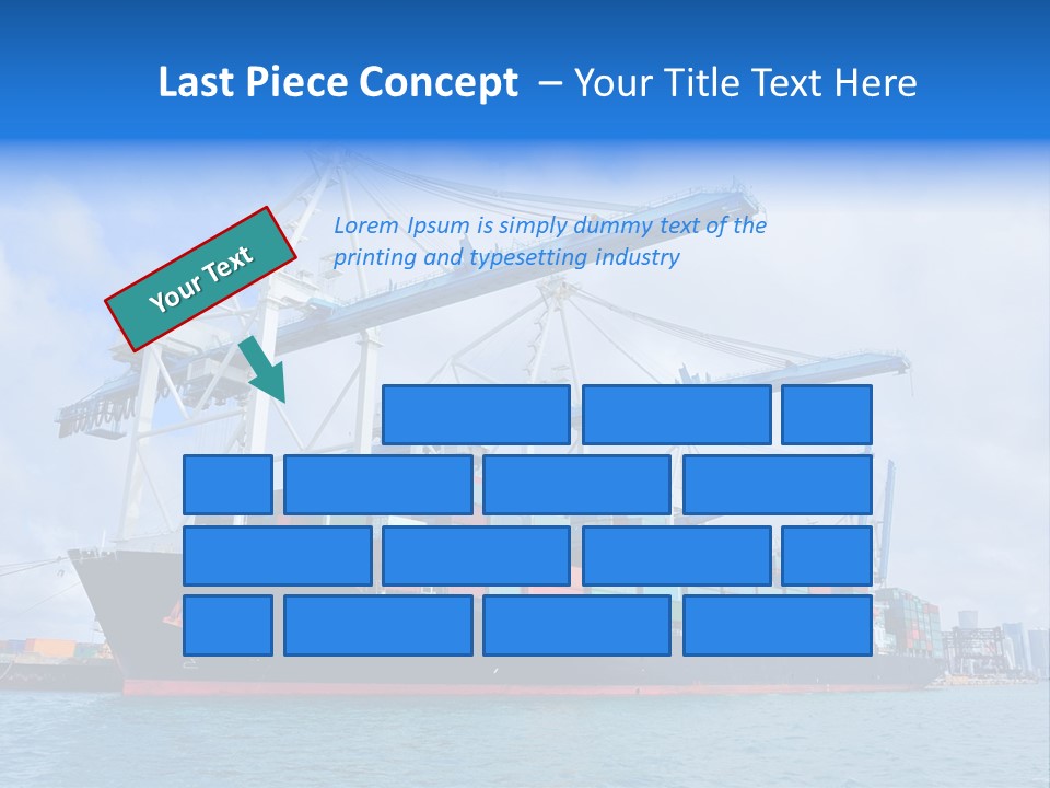 Boat Cargo Crane PowerPoint Template
