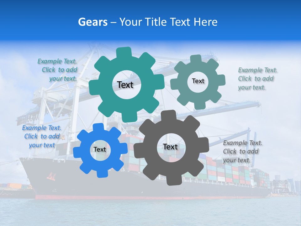 Boat Cargo Crane PowerPoint Template