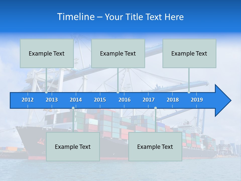 Boat Cargo Crane PowerPoint Template